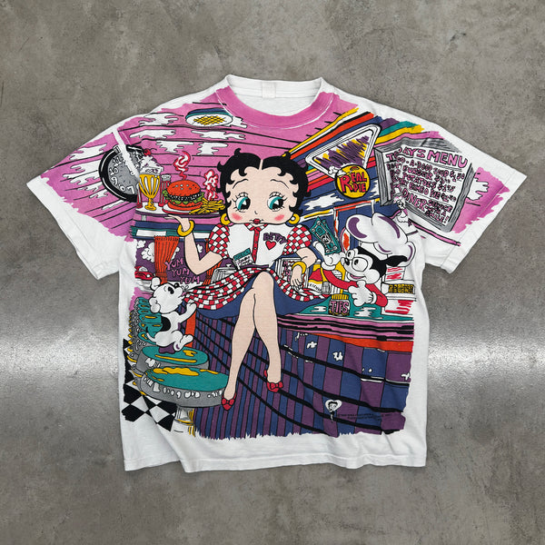 Betty Boop AOP Vintage T-Shirt