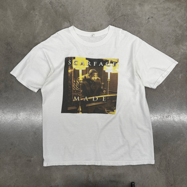 Earthling VIP Mens Scarface Vintage T-Shirt in White