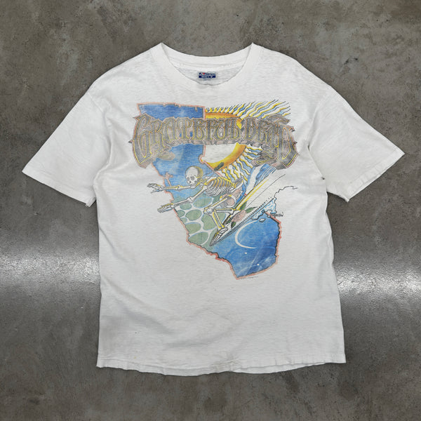 Earthling VIP Mens Grateful Dead Vintage T-Shirt in White