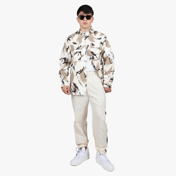 KENZO Mens Tropic Camouflage Overshirt in Off White
