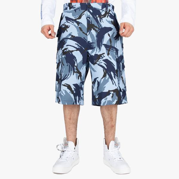 KENZO Mens Tropic Camouflage Shorts in Blue