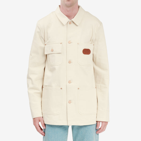 Palm Angels x Missoni Melted Logo Denim Jacket in Off White