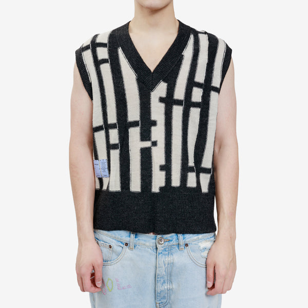 Alexander McQueen McQ Mens Distorted Relaxed Tank in Black